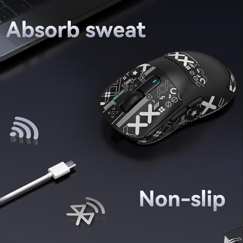 White 49g Ergonomic Wireless Gaming Mouse K709467