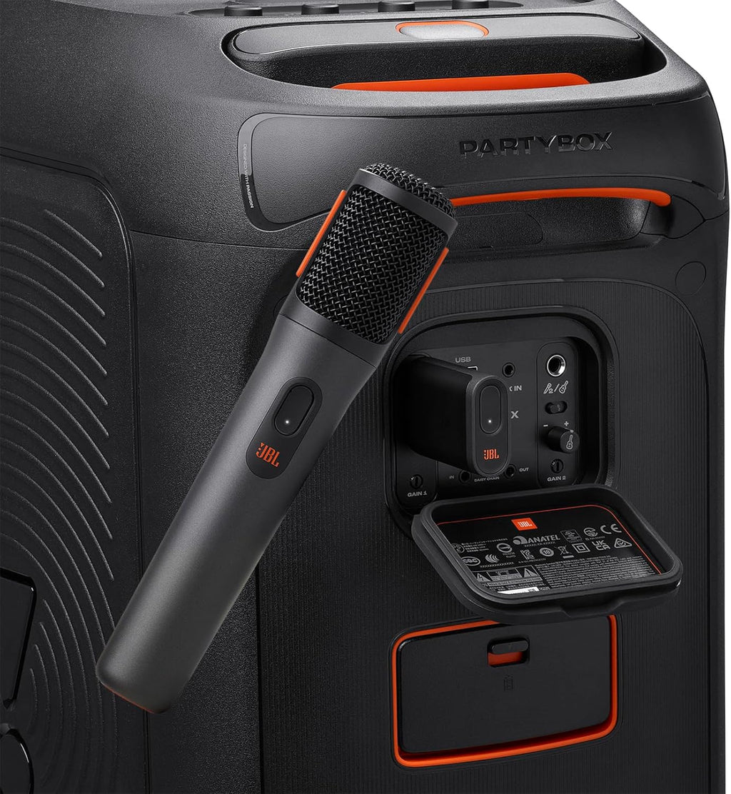Black Portable Bluetooth Speaker with Built-in Lights X50370