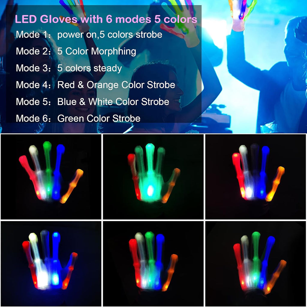 LED Light Up Mask with Gloves Kit P119277