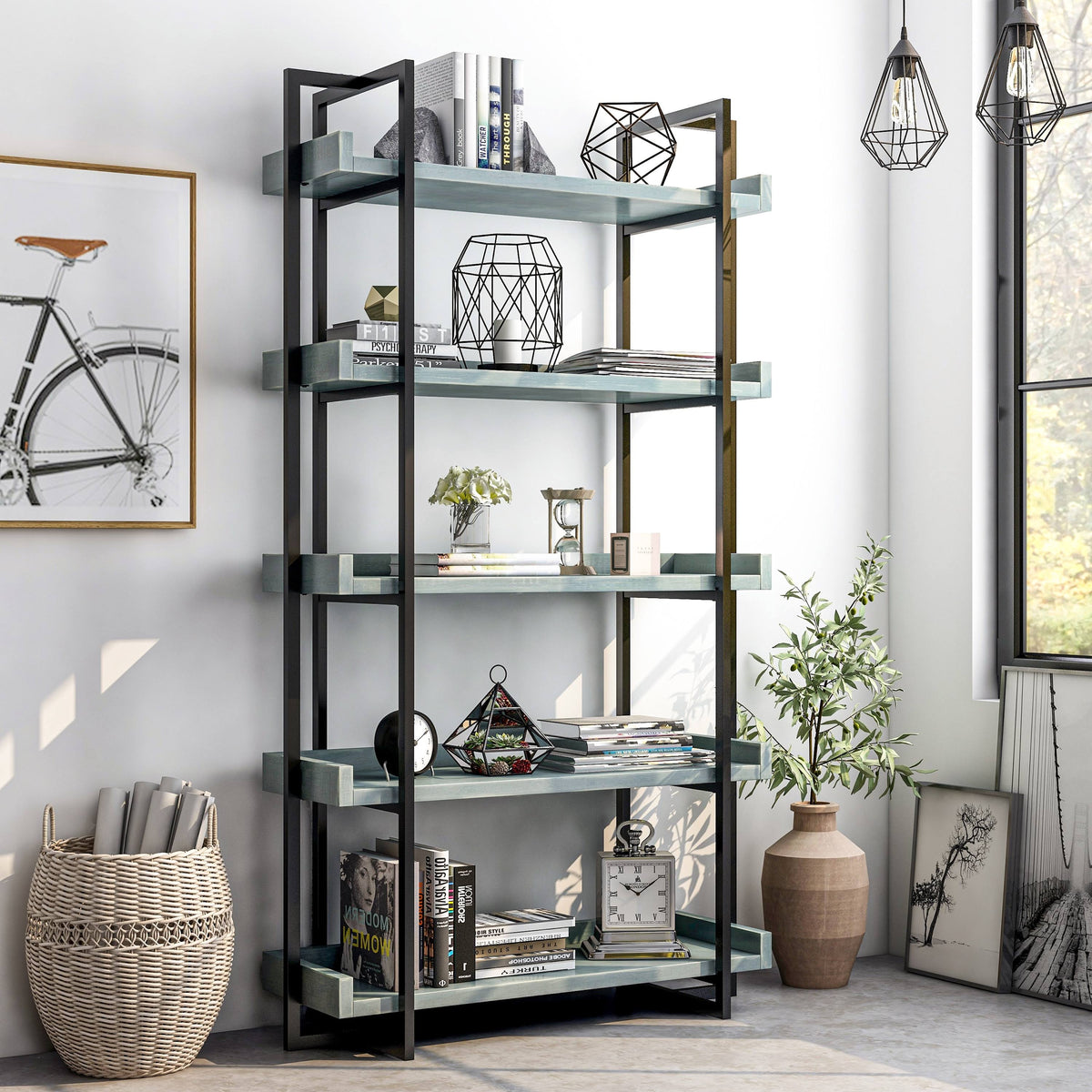 Antique White Bookshelf M93533