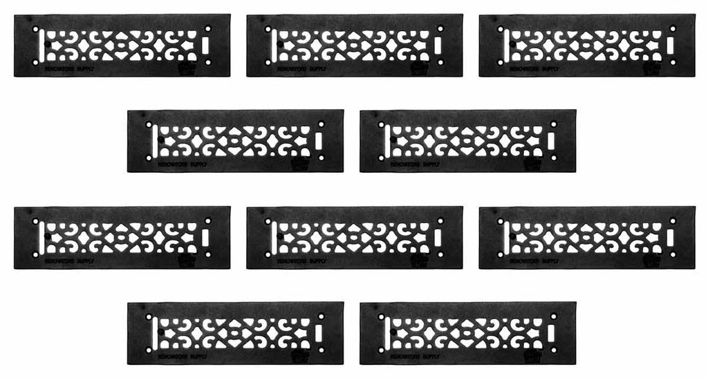 10 Heat Air Grille Cast Victorian 3 1/2 x 12 R9840