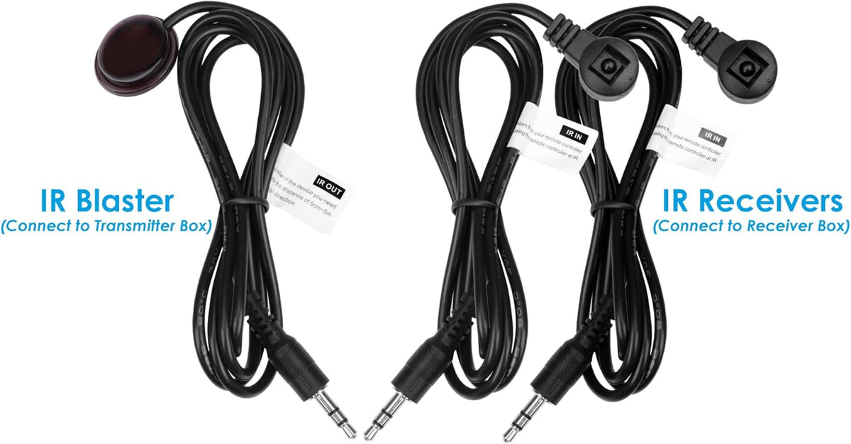 130ft 1080p 1x2 HDMI Extender Splitter Over Ethernet Cable with IR Remote Control Q859
