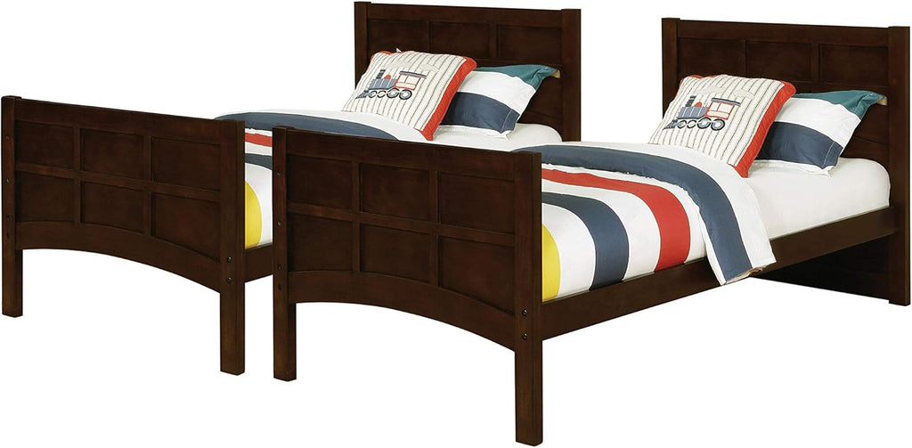 Cappuccino Twin Over Twin Bunk Bed S2093