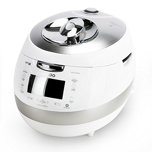 10-Cup Induction Heating Pressure Rice Cooker White Stainless Steel H131223