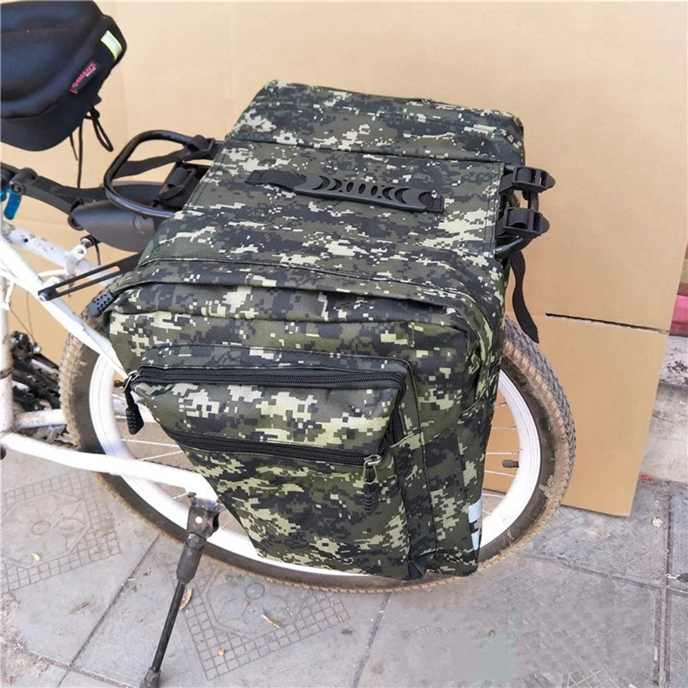 Rear Seat Bag Cycling Bike Rack Double Pannier Bag C891404