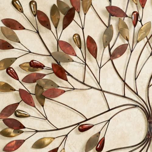 Multi Metallic Metal Wall Art Tree Sculpture G44932