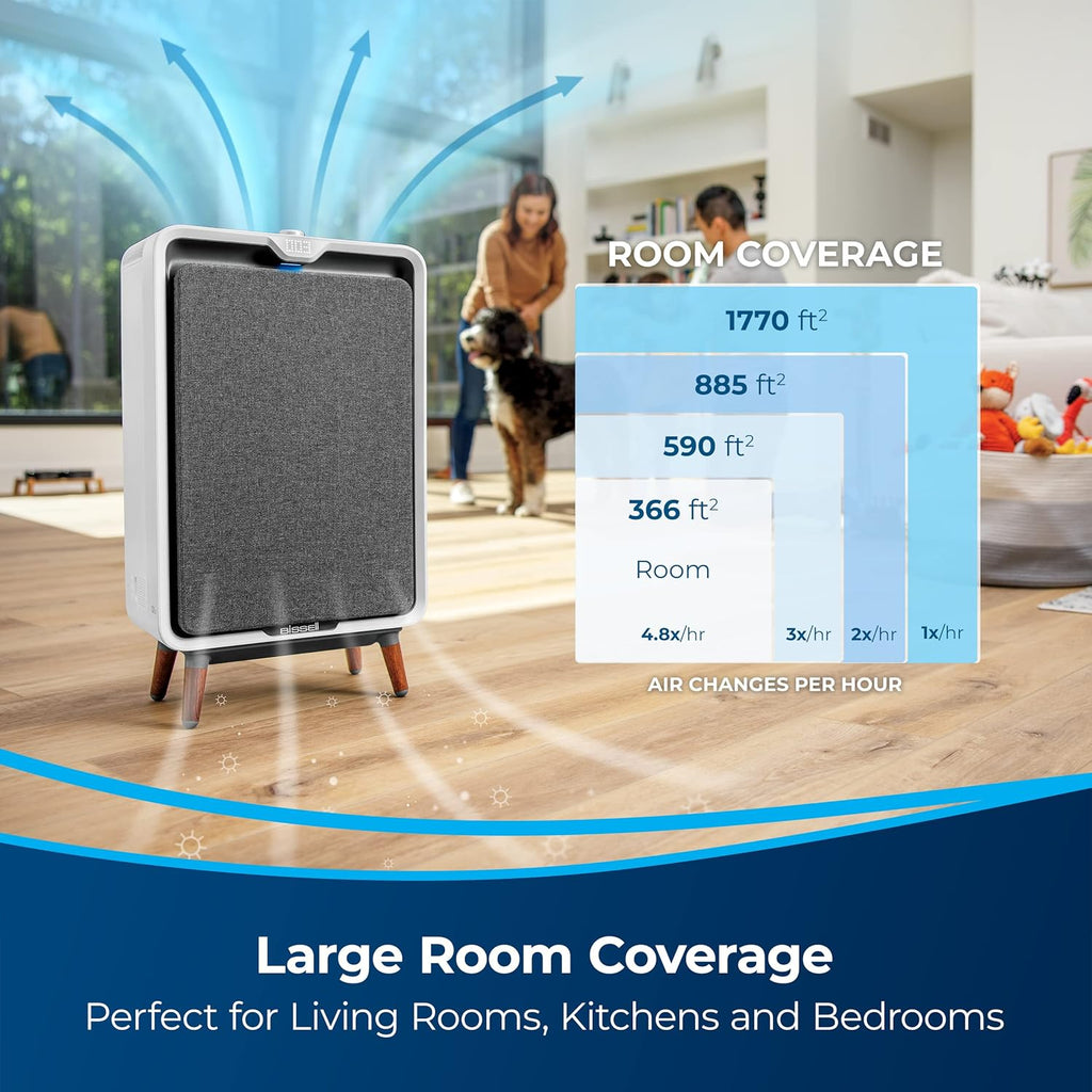 Smart Air Purifier with HEPA and Carbon Filters S109
