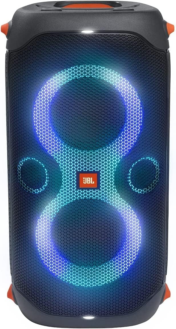 Black Portable Bluetooth Speaker with Built-in Lights X50370