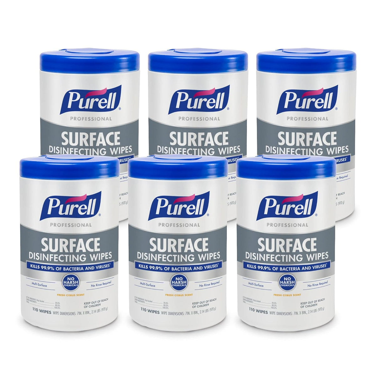 Citrus Scent 110 Count Surface Disinfecting Wipes M822829