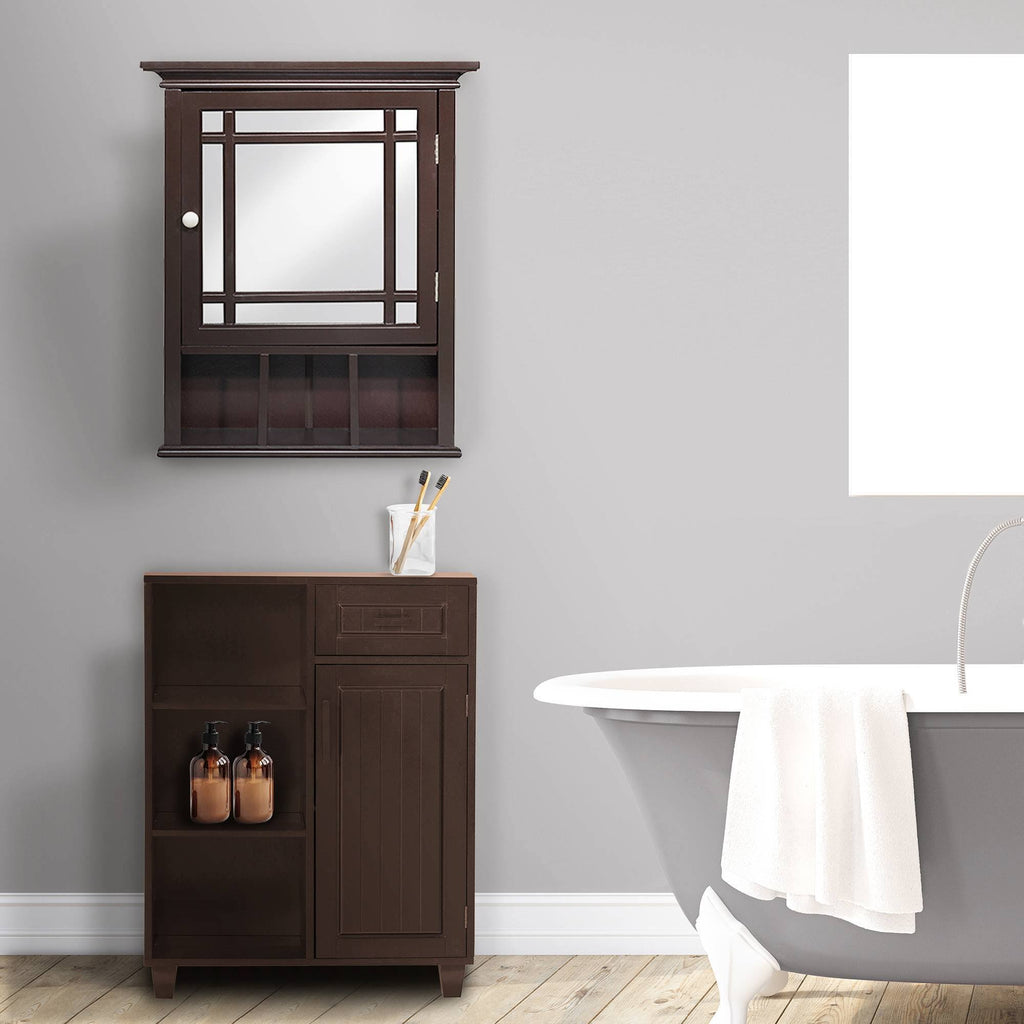 Dark Espresso Wall Medicine Cabinet L669