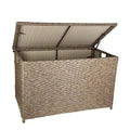 Rustic Brown Handwoven Wicker Storage Trunk, 42.3 Gallon E3331
