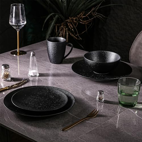 16-Piece Porcelain Dinnerware Set, Service for 4, Blue S419