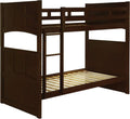 Cappuccino Twin Over Twin Bunk Bed S2093