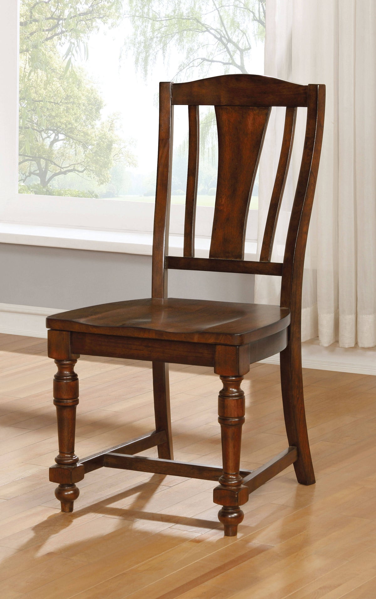 Brown Cherry Set of 2 Side Chair B3701