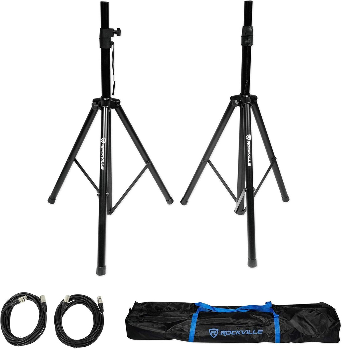 Adjustable Tripod Speaker Stands with Carry Bag F4357