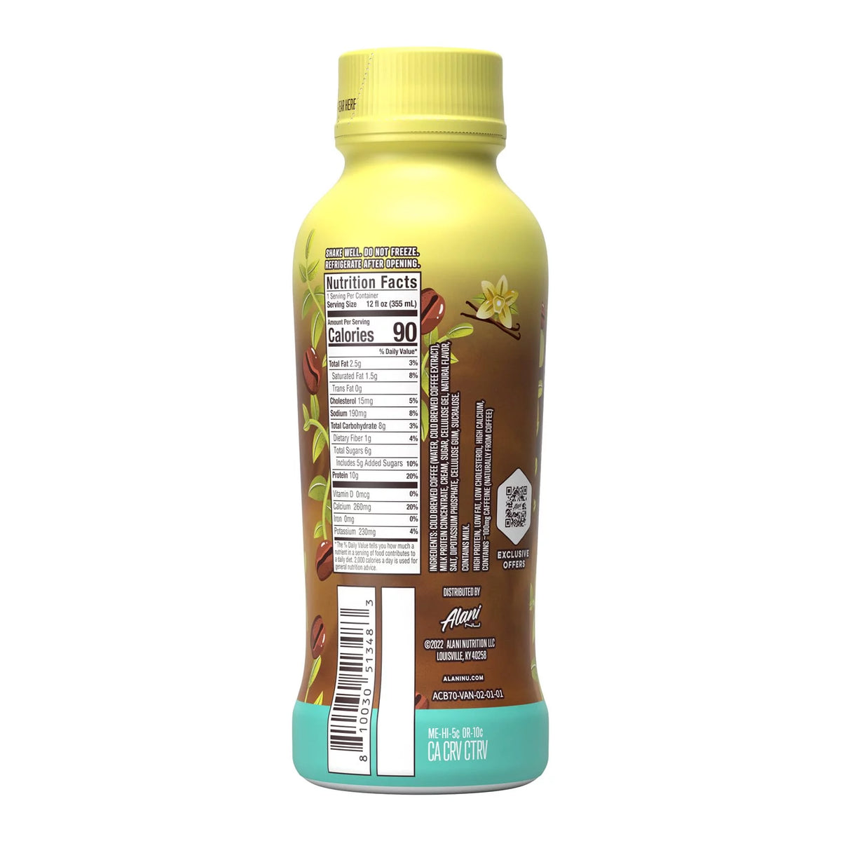 Vanilla Protein Coffee, 12 Fl Oz (Pack of 12) X104984
