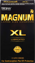Magnum XL Lubricated Latex Condoms 12 Each T70315