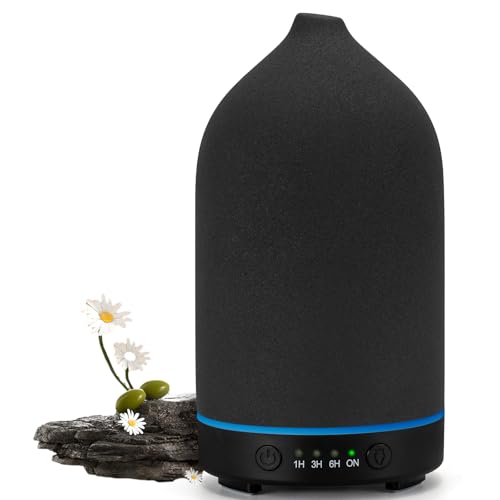 200ML Ceramic Essential Oil Diffuser with 7 Color Lights Auto Shut Off F7626