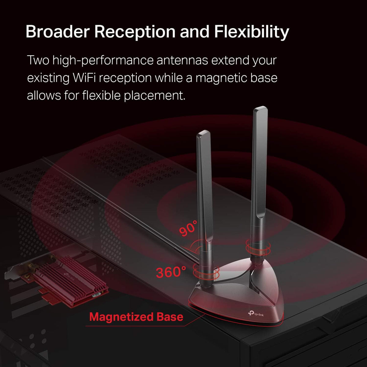 WiFi 6 AX3000 PCIe WiFi Card, Bluetooth 5.0, Dual Band Wireless Adapter P2023