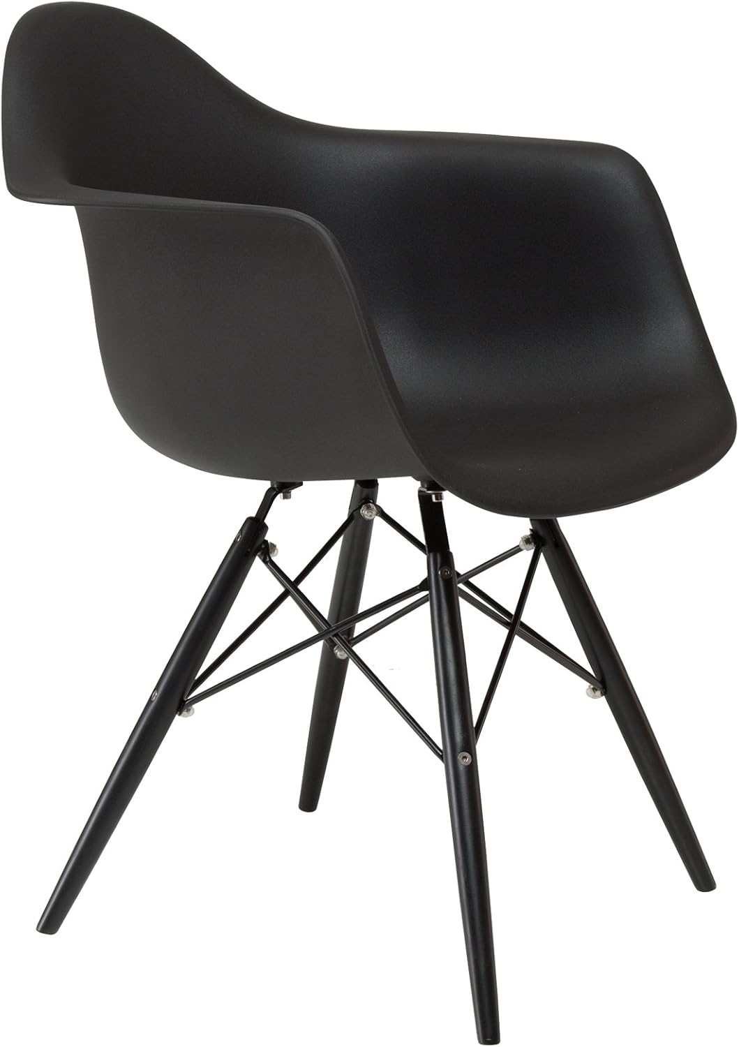 Black Arm Shell Chair H1082