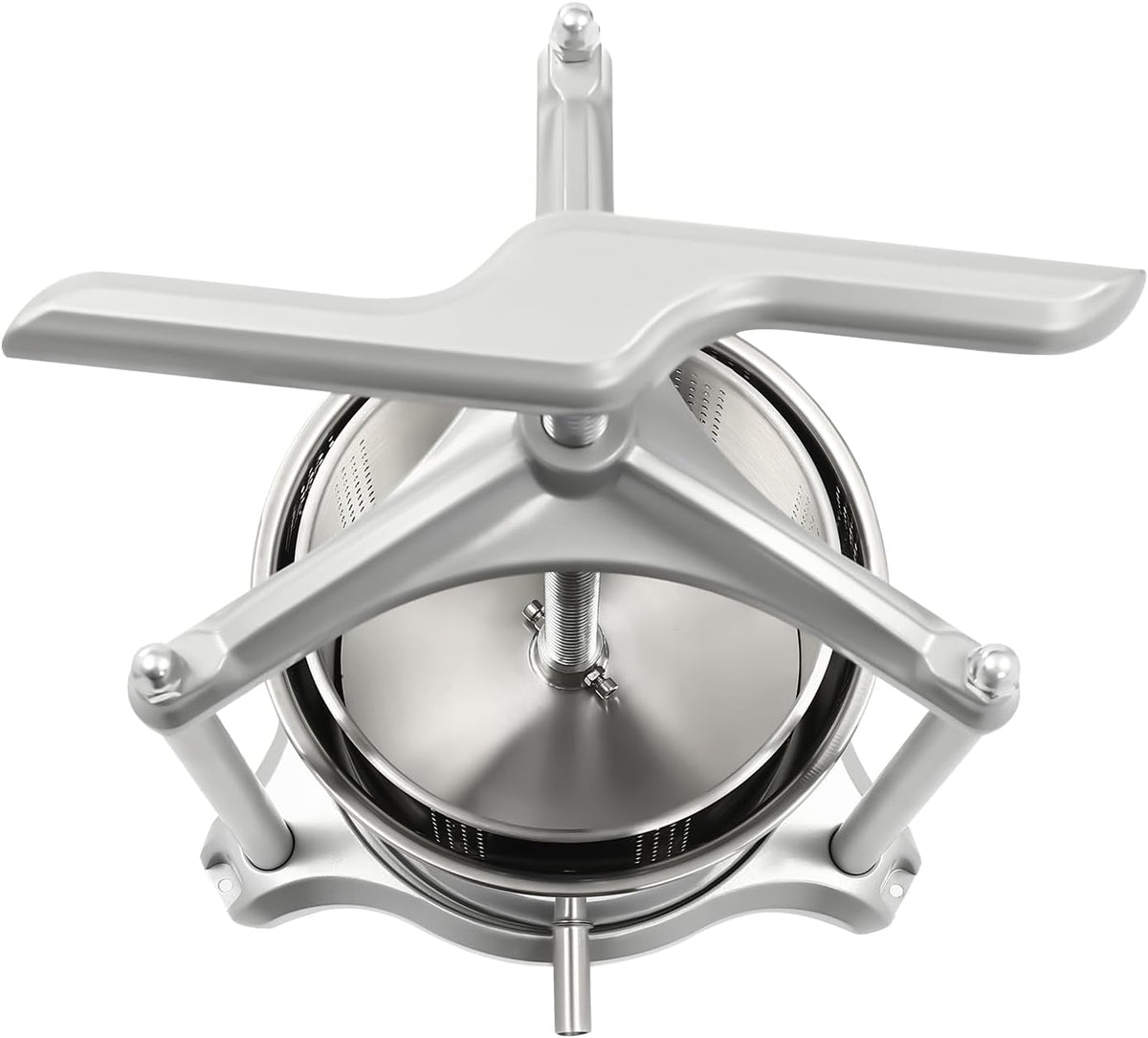 Stainless Steel Fruit Press with Dual Barrels and Filter Bag U9551