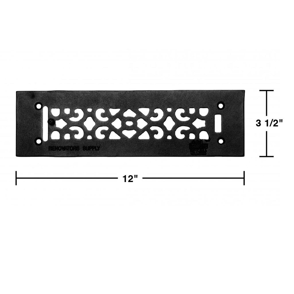 10 Heat Air Grille Cast Victorian 3 1/2 x 12 R9840