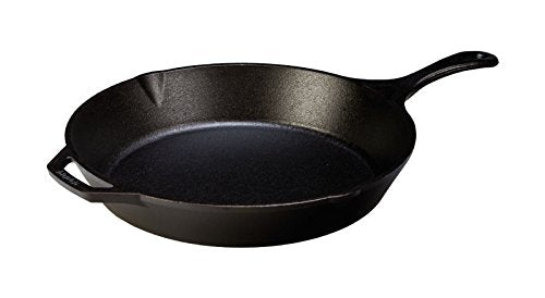 12 inch Seasoned Cast Iron Skillet with Silicone Hot Handle Holder G564