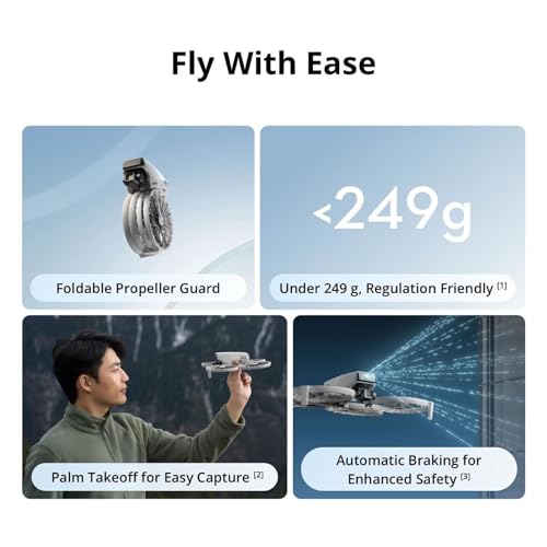 4K UHD Camera Drone with RC 2 Screen Remote Controller, Under 249 g, 3-Axis Gimbal Stabilization, 31-Min Flight Time Y585