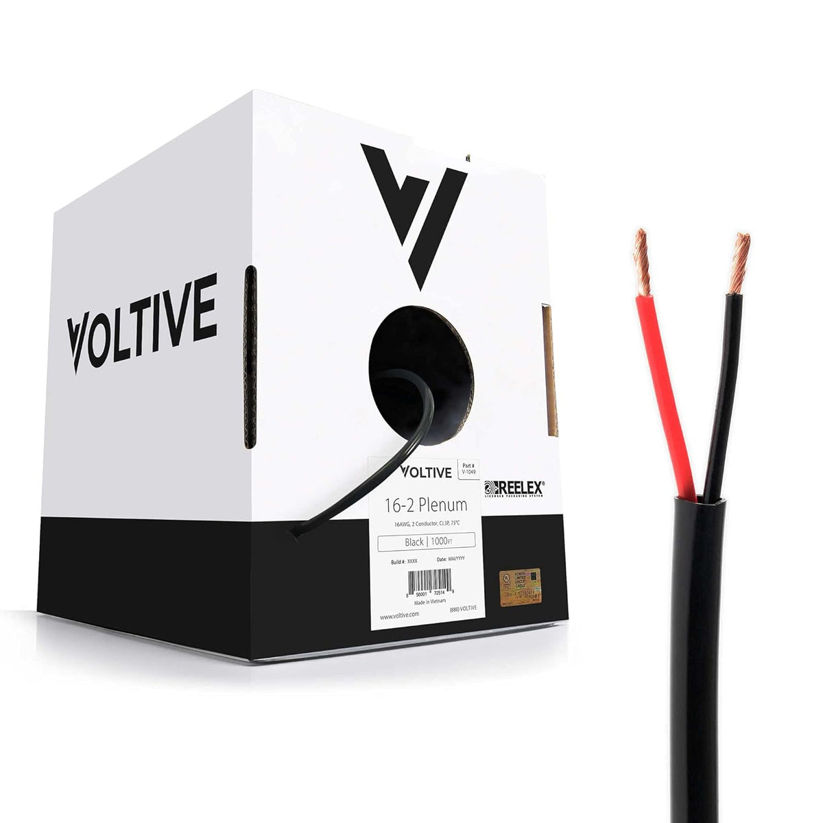 16 AWG 2 Conductor Oxygen-Free Copper Speaker Wire White Y6716
