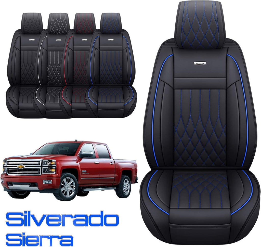 Waterproof Faux Leather Car Seat Covers Front Pair A2445