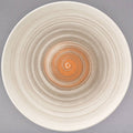 Taupe Porcelain Flat Coupe Plate B491