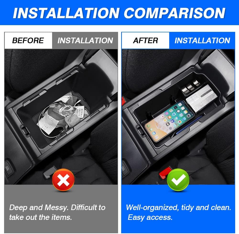 Center Console Organizer with Rubber Liners U776