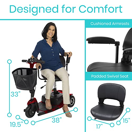 3 Wheel Mobility Scooter Electric Powered Folding Compact Z832610