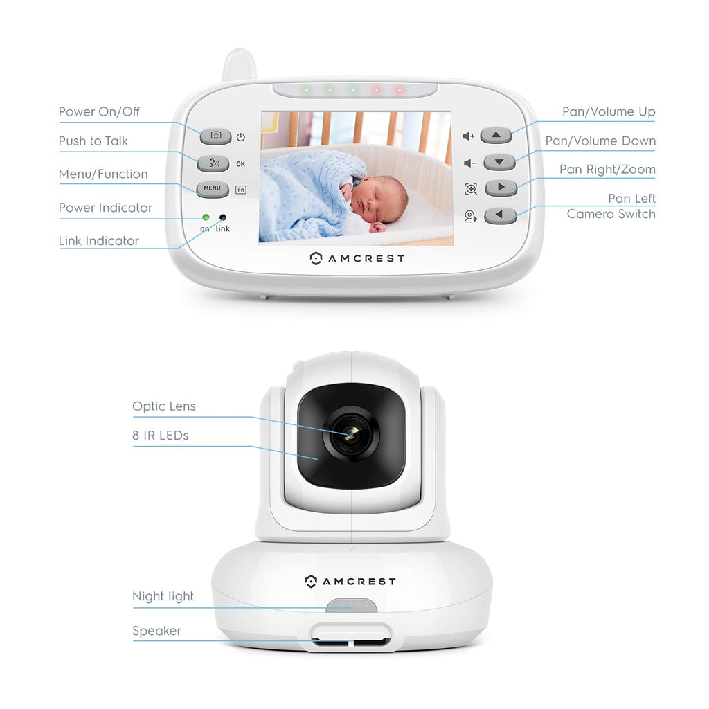 Video Baby Monitor with Camera and Audio W396789
