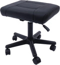 Height Adjustable Leather Foot Stool with Wheels X2811