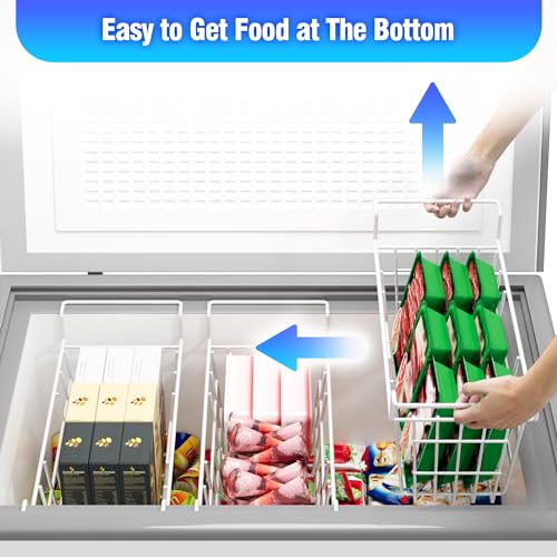 17.5 Inch Metal Wire Freezer Bins - 2Pack R249312