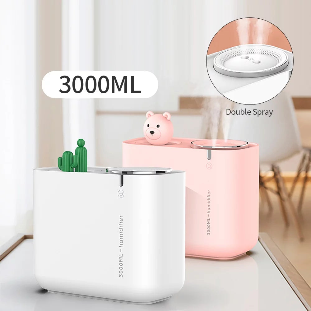 Orange Ultrasonic Humidifier 3L Water Tank T910