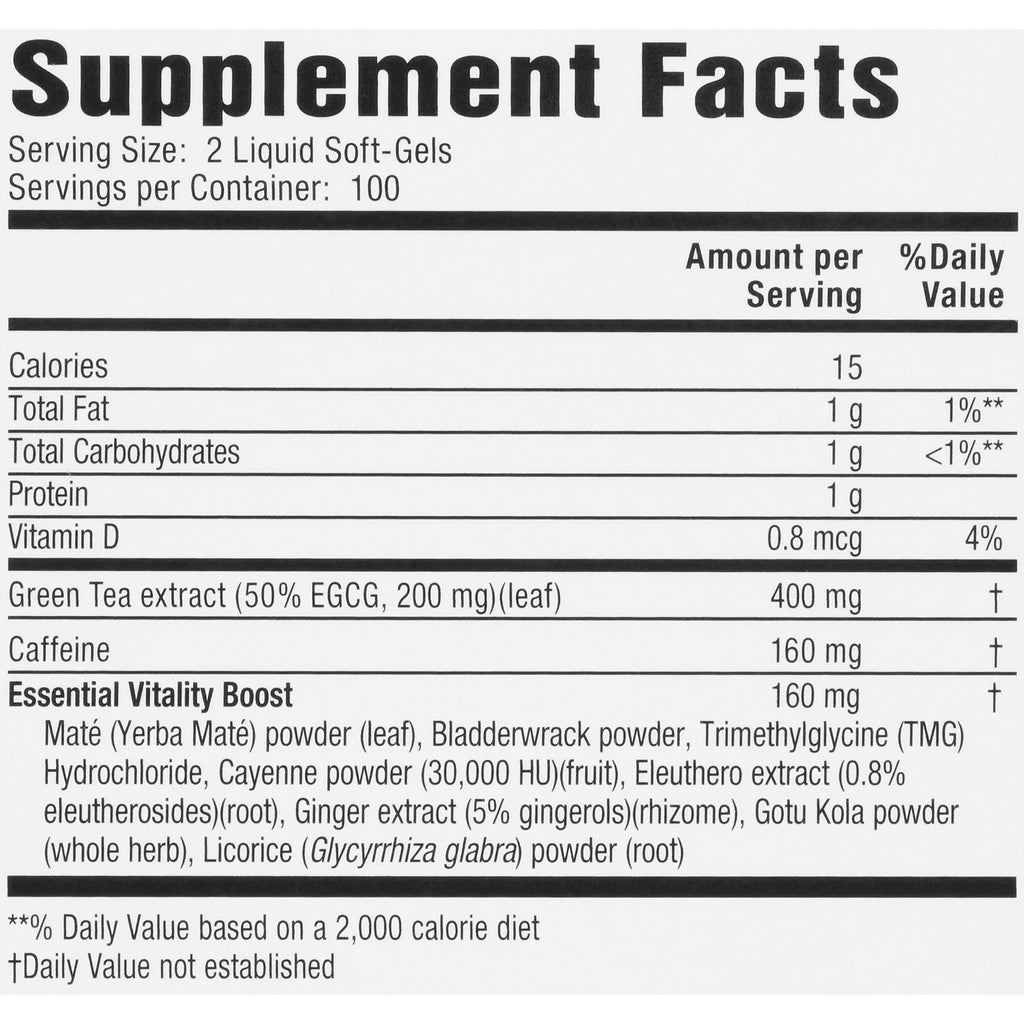 200 Capsules Green Tea Supplement Z281