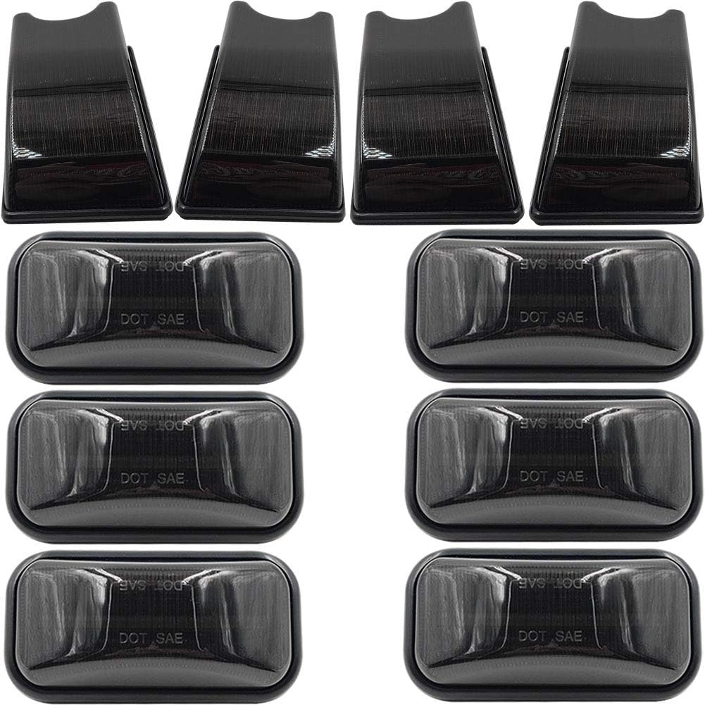 10pcs Smoked Lens Cab Roof Lamps Housing W884482