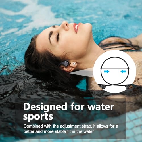 Bone Conduction Headphones Bluetooth 5.4 IPX8 Waterproof 32G Memory Underwater Headphone with MP3-Player T111