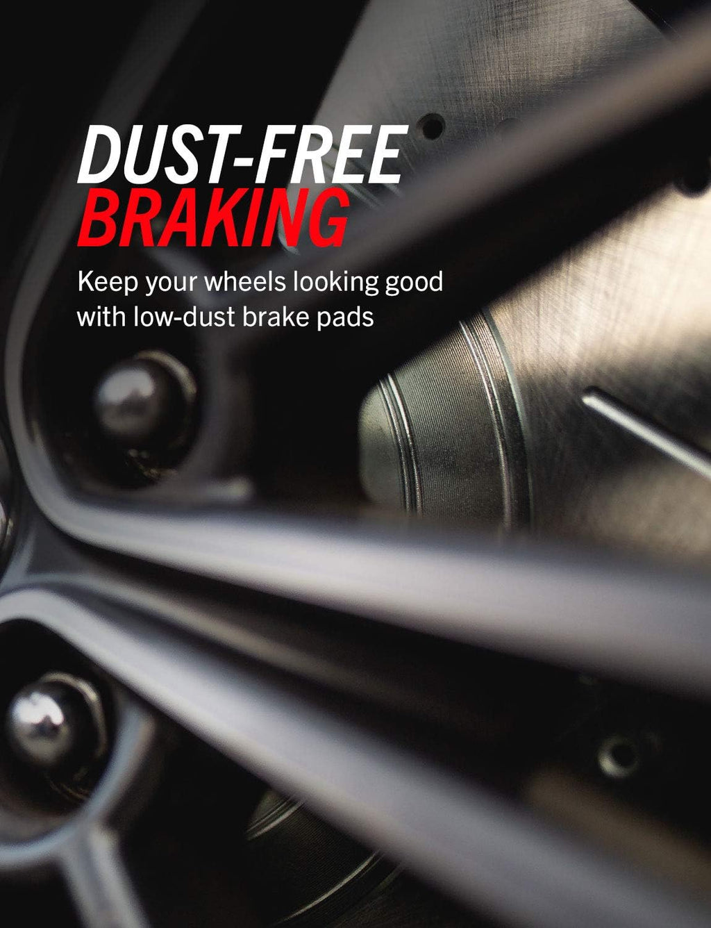 Rear Carbon Fiber Brake Pads with Drilled & Slotted Brake Rotors Kit V8815