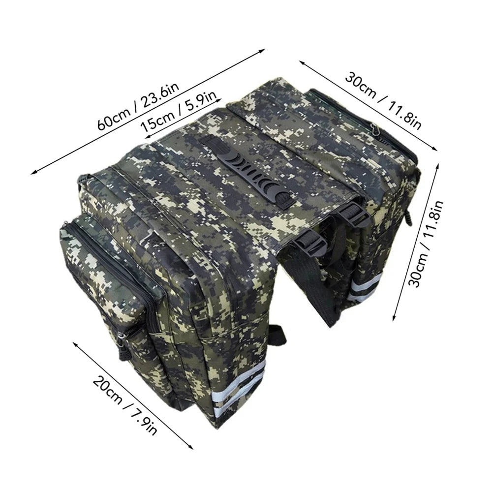 Rear Seat Bag Cycling Bike Rack Double Pannier Bag C891404