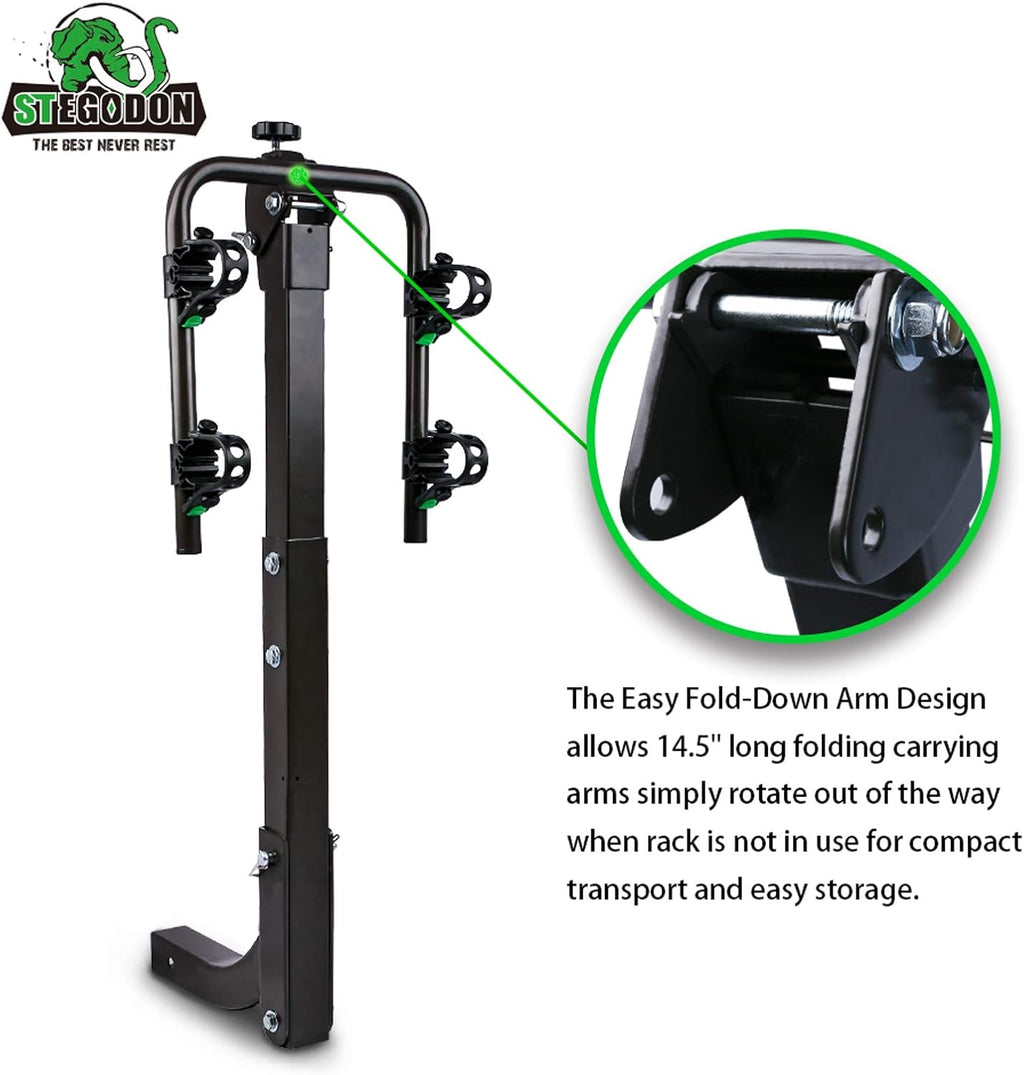 2 Bike Hitch Rack Heavy Duty Foldable Hitch Mount I498915