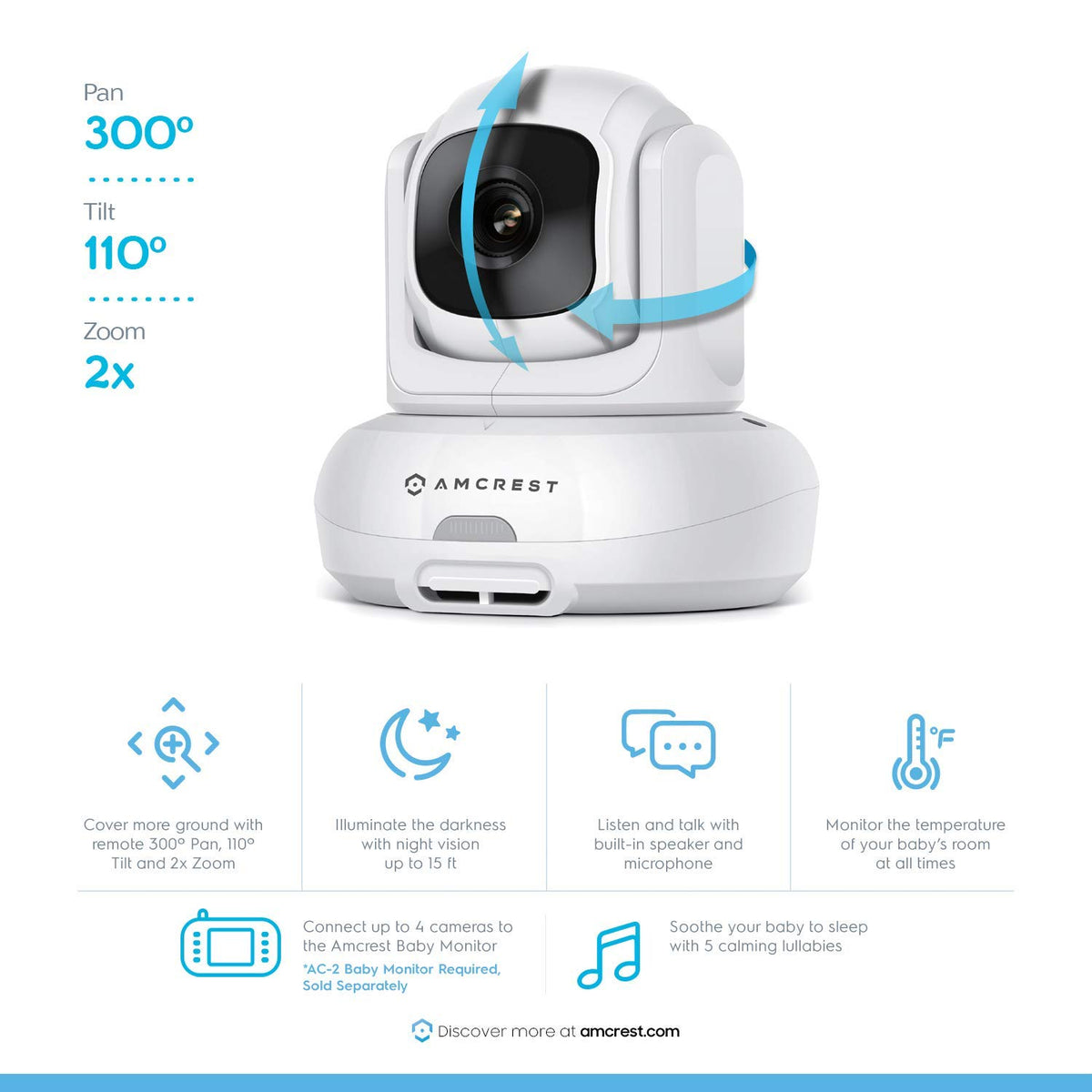 Video Baby Monitor with Camera and Audio W396789