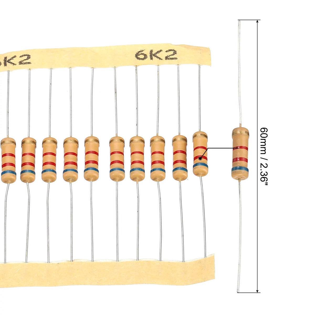 1W 1K Ohm-2M Ohm 5% Carbon Film Resistor 480 Pack O6907