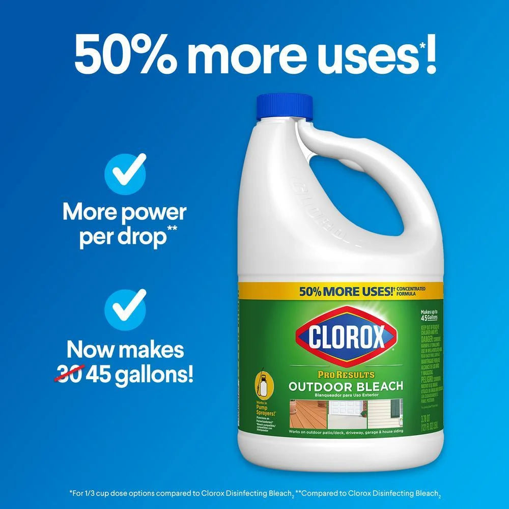 Concentrated Liquid Outdoor Bleach Cleaner 3-Pack Y45895