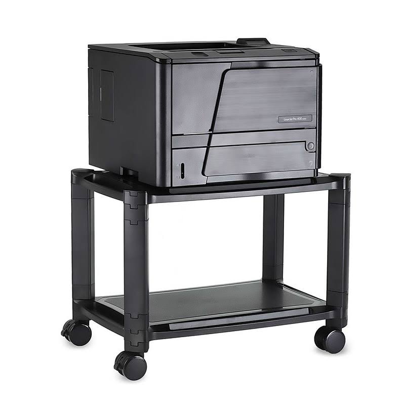 Black 2 Shelf Printer Cart U6295