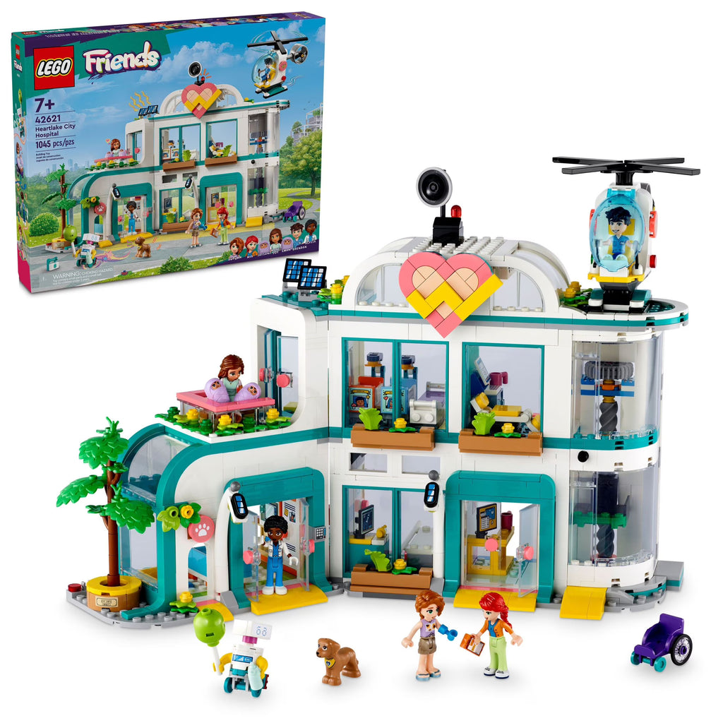 LEGO Friends Heartlake City Hospital Building Set with Helicopter and Mini-Dolls X253336