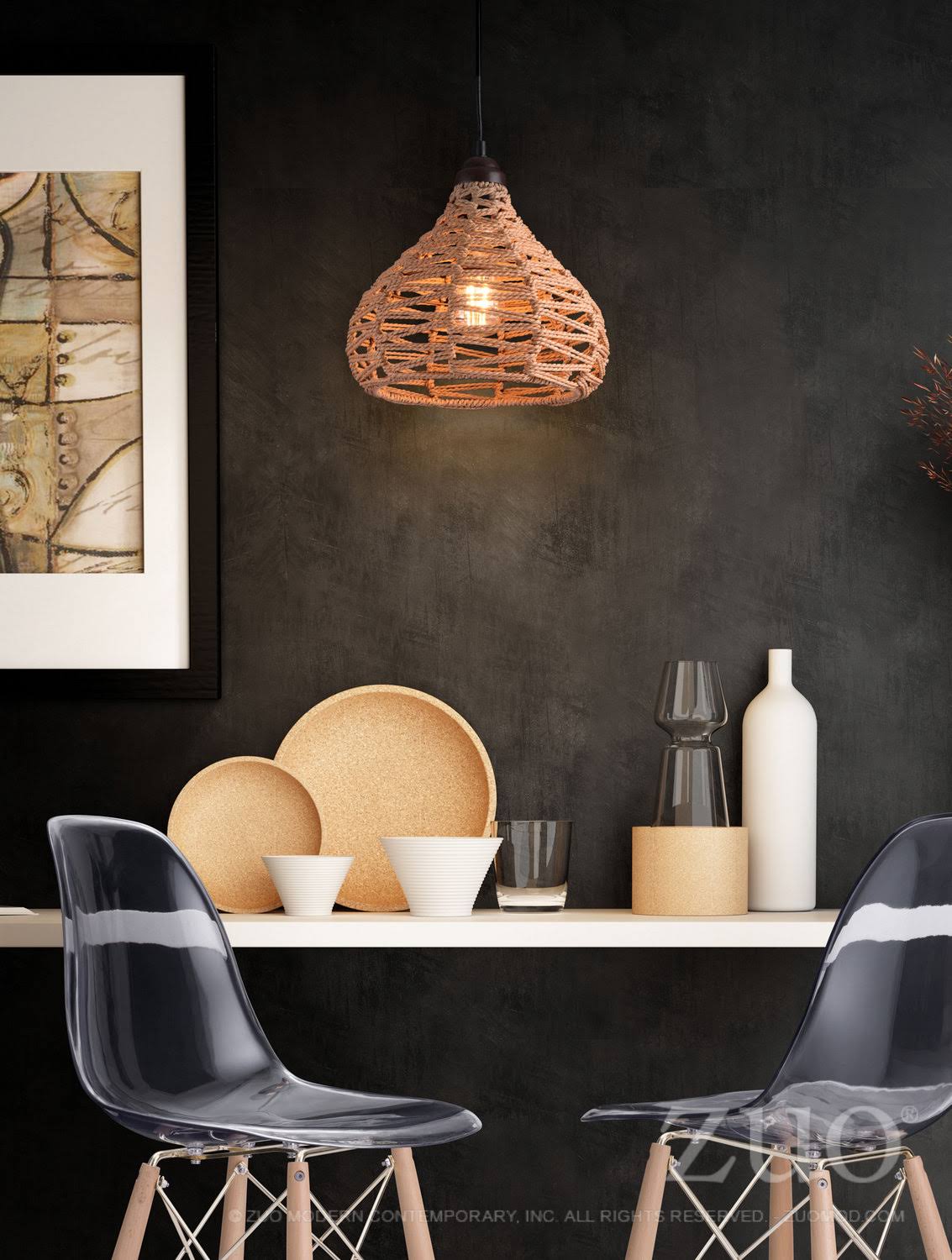 Natural Ceiling Lamp E76626