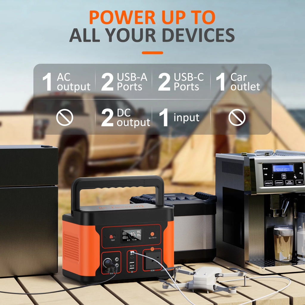 Portable Power Station 600W 550Wh LiFePO4 Battery M911880